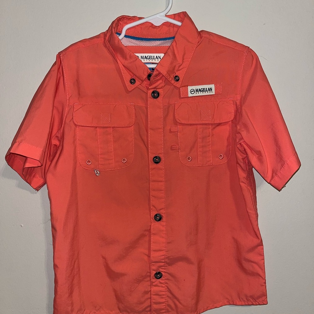 Magellan Outdoors Coral Button-Up Shirt